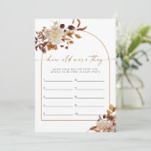 タリア ボーホー ドライ フラワル ハウ オールド ヴェア ゼイ ゲーム 招待状 (スタンド正面)