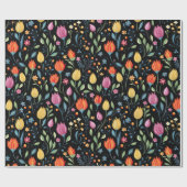 タリカラフルップ復活花パターン ラッピングペーパー (フラット)