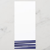 タリストバー（ユダヤ教の）バル・ミツバープログラム プログラム (裏面)