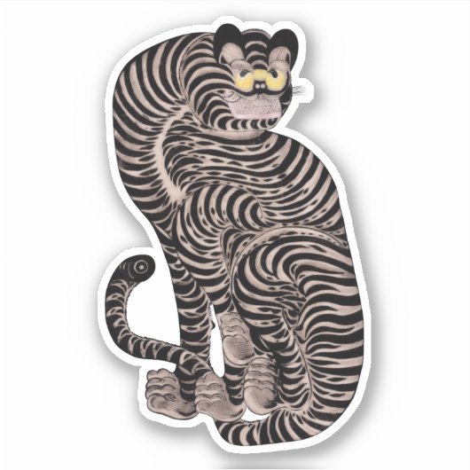 タリスマンの虎 シール (正面)