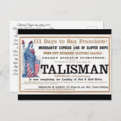 タリスマン・クリッパー船1855航海 ポストカード (正面/裏面)