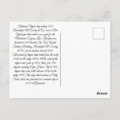 タリスマン・クリッパー船1855航海 ポストカード (裏面)