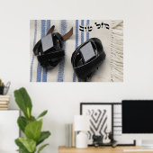 タリス&テフィリン – ヘブライ語でマゼルトフ ポスター (ホームオフィス)