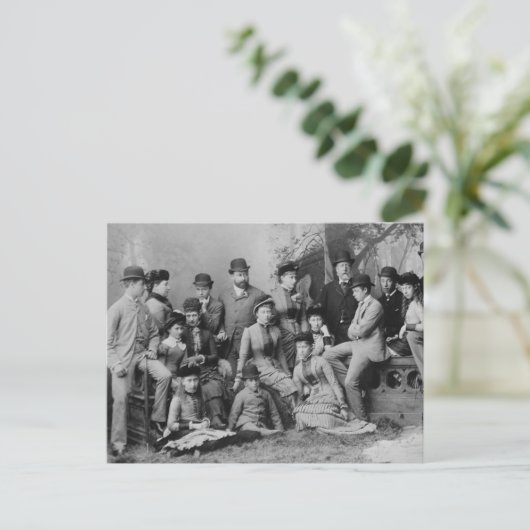 タリナアレクサンドラファミリーヘッセイギリスロシア1882 ポストカード (スタンド正面)