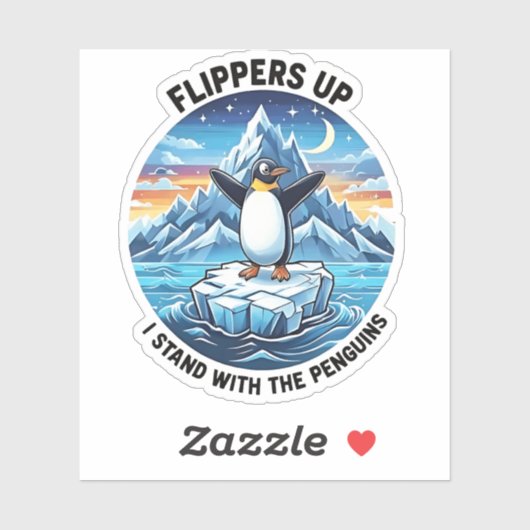 タリフおもしろいェに対するペンギンの抗議 シール (シート)