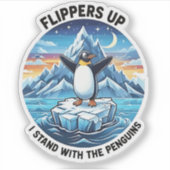 タリフおもしろいェに対するペンギンの抗議 シール (正面)