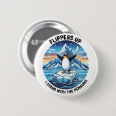 タリフおもしろいェに対するペンギンの抗議 缶バッジ (正面&裏面)