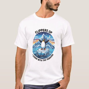 タリフおもしろいェに対するペンギンの抗議 Tシャツ
