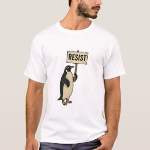 タリフおもしろいェに対するペンギンの抗議 Tシャツ