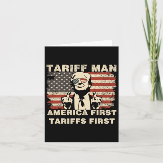 タリフおもしろいタリフミームアメリカ初 カード (正面)