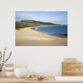 タリファの近くの海岸沿いの海岸線ビーチ ポスター (キッチン)