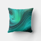 "タリファ"青い渦巻き波 クッション (裏面)