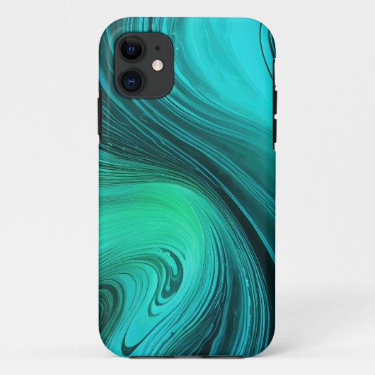 "タリファ"青い渦巻き波 Case-Mate iPhoneケース (裏面)