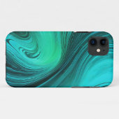 "タリファ"青い渦巻き波 Case-Mate iPhoneケース (裏面(横))