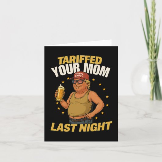 タリフダディ政治ミームおもしろい – トランプスタイルTa カード (正面)