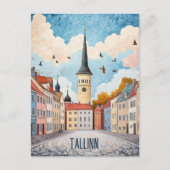 タリンエストニアへの旅行 ポストカード (正面)