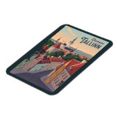 タリンエストニアイラストレーショントラベルアートヴィンテージ マグネット (左側)