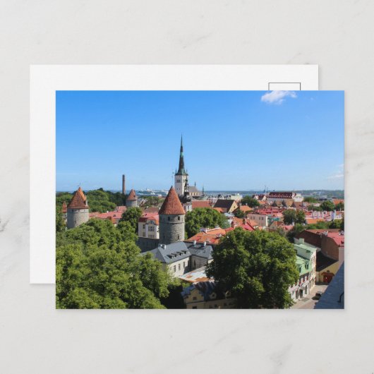 タリンエストニアオールドタウン ポストカード (正面/裏面)