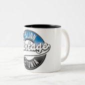 タリンエストニアヴィンテージロゴ ツートーンマグカップ (正面右)