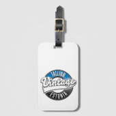 タリンエストニアヴィンテージロゴ ラゲッジタグ (正面縦)