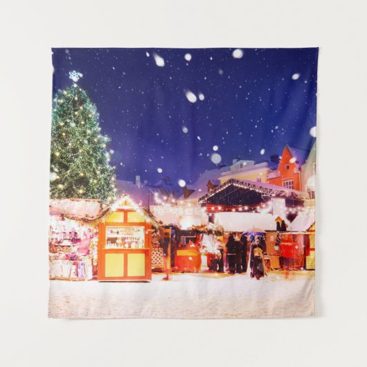 タリンクリスマスマーケット。  タペストリー (正面)