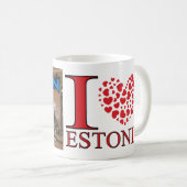 タリンビジットエストニアI Love コーヒーマグカップ (正面右)