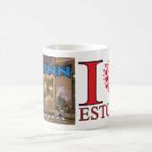 タリンビジットエストニアI Love コーヒーマグカップ (中央)