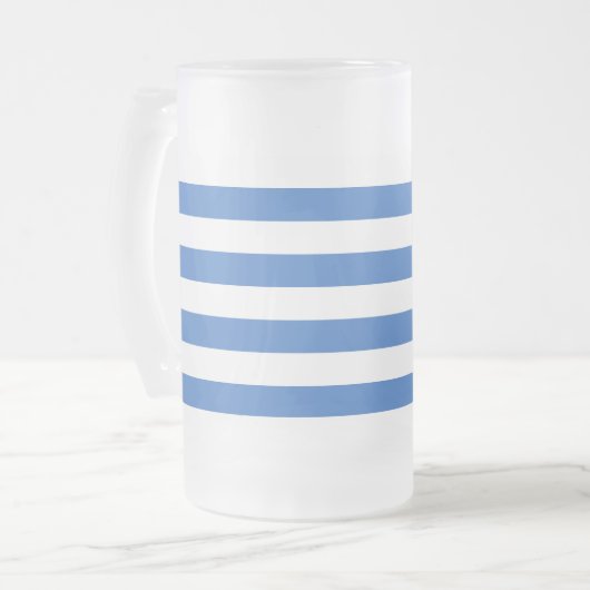 タリン国旗、エストニアすり付きグラスビアマグ フロストグラスビールジョッキ (正面左)