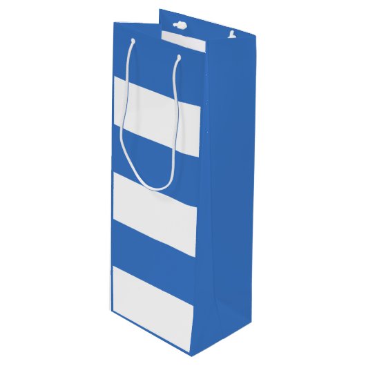 タリン国旗、エストニアワイン抱き枕 ワインギフトバッグ (正面アングル)