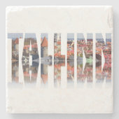 タリン文字は旧市街から成る ストーンコースター (正面)