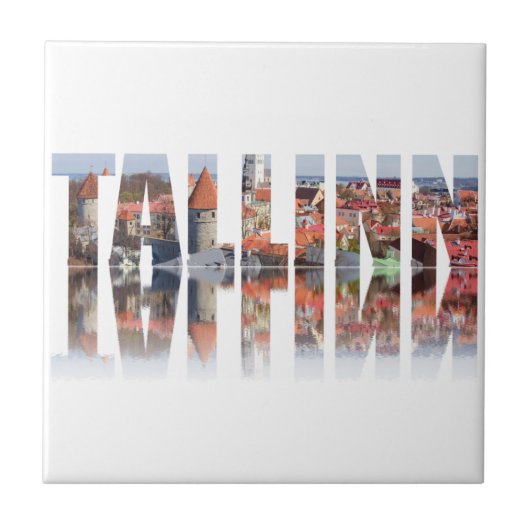 タリン文字は旧市街から成る タイル (正面)