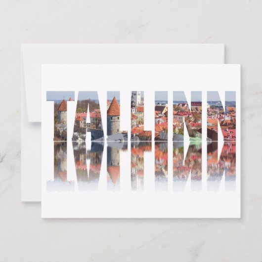 タリン文字は旧市街ビューで構成 (正面)