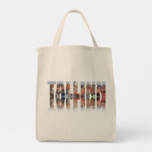 タリン文字は旧市街ビューで構成 トートバッグ (裏面)