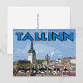 タリン、エストニアを訪れる ポストカード (正面/裏面)