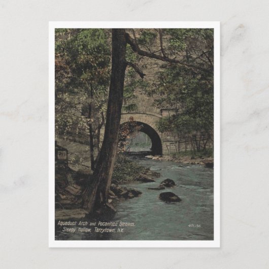 タリータウンNY水道アーチ1910ヴィンテージ ポストカード (正面)