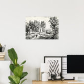 タリータウンNY近くの眠い中空の教会 – 1867 ポスター (ホームオフィス)