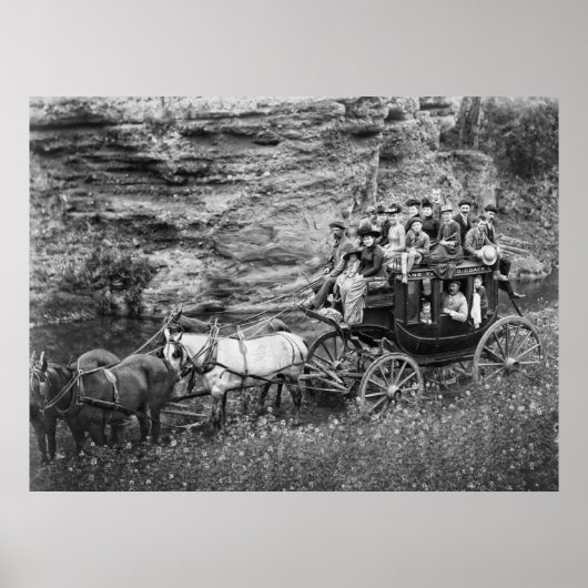 タリーホコーチパーティーc.1889 ポスター (正面)