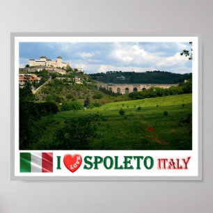 タリー – Umbria - Spoleto - I Love - ポスター