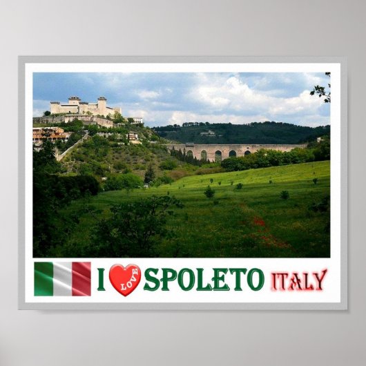 タリー – Umbria - Spoleto - I Love - ポスター (正面)