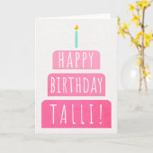 タリ誕生日カード カード (黄色い花)