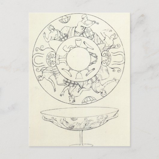 タルキニアで発見されたタッツァ ポストカード (正面)