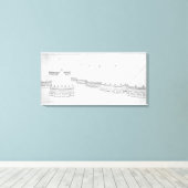 タルキニアのエトルリアの墓の再建 キャンバスプリント (インサイチュ (ウッドフロア))