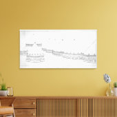 タルキニアのエトルリアの墓の再建 キャンバスプリント (インサイチュ (リビング))