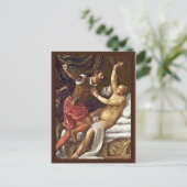 タルキニウスとルクレティアby Tizian ポストカード (スタンド正面)