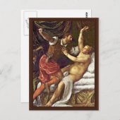 タルキニウスとルクレティアby Tizian ポストカード (正面/裏面)