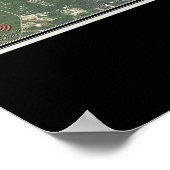 タルクイン湖フロリダ衛星ポスターマップ ポスター (角)