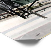 タルサのゴールデンドリラー像の水の色絵を描の ポスター (角)