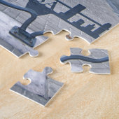 タルサオクラホマのスカイライン ジグソーパズル (側面)