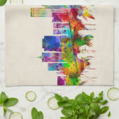 タルサオクラホマスカイライン キッチンタオル (折り畳み)