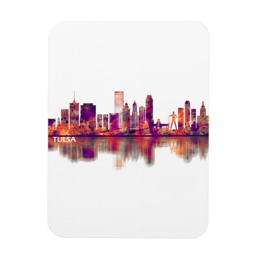 タルサオクラホマスカイライン マグネット (縦)